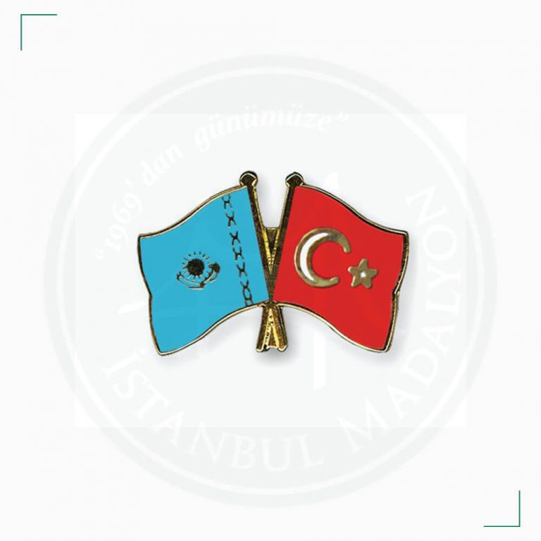 Arjantin & Türkiye Bayraklı Yaka Rozeti